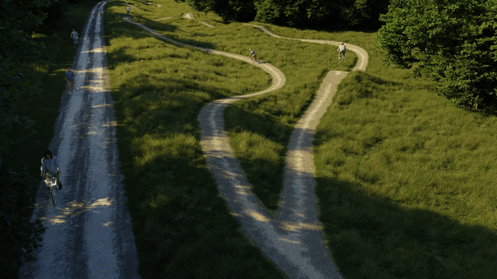 Rendering eines MTB-Trails