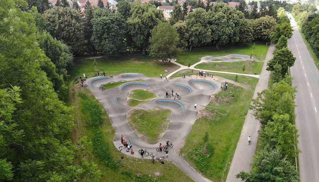 Unterbau final verdichtet